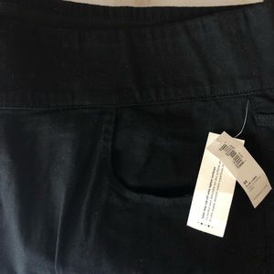 Black Jeans pull ups elastic waist